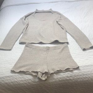 Zara Matching Separates (Shorts & Long Sleeve)